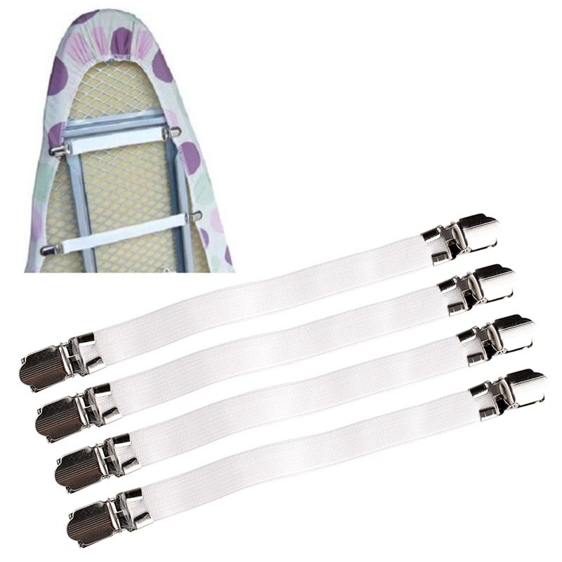 4Pcs Elastische Laken Grijpers Riemverbinder Laken Clips Matrashoes Dekens Houder Huishoudtextiel Organiseren Gadgets