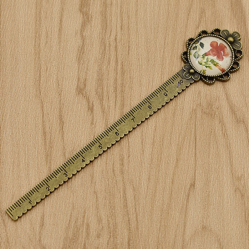 10cm Antique Bronze Metal Ruler For Needlework Measuring Tool DIY Craft Multifunction Garment Measure Accessories