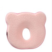 Bebê recém-nascido travesseiro macio infantil enfermagem evitar cabeça plana memória espuma almofada moldar travesseiro dormir positioner proteger: Pink