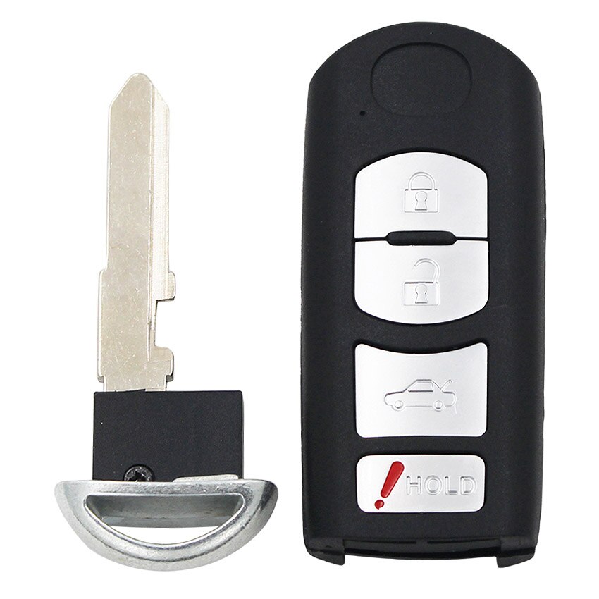 2+1 Button 3 Button 3+1 Button 4 Button Replacement Remote Key Shell Case Fob For Mazda 3 5 6 CX-7 CX-9 with insert key: 3B with Panic