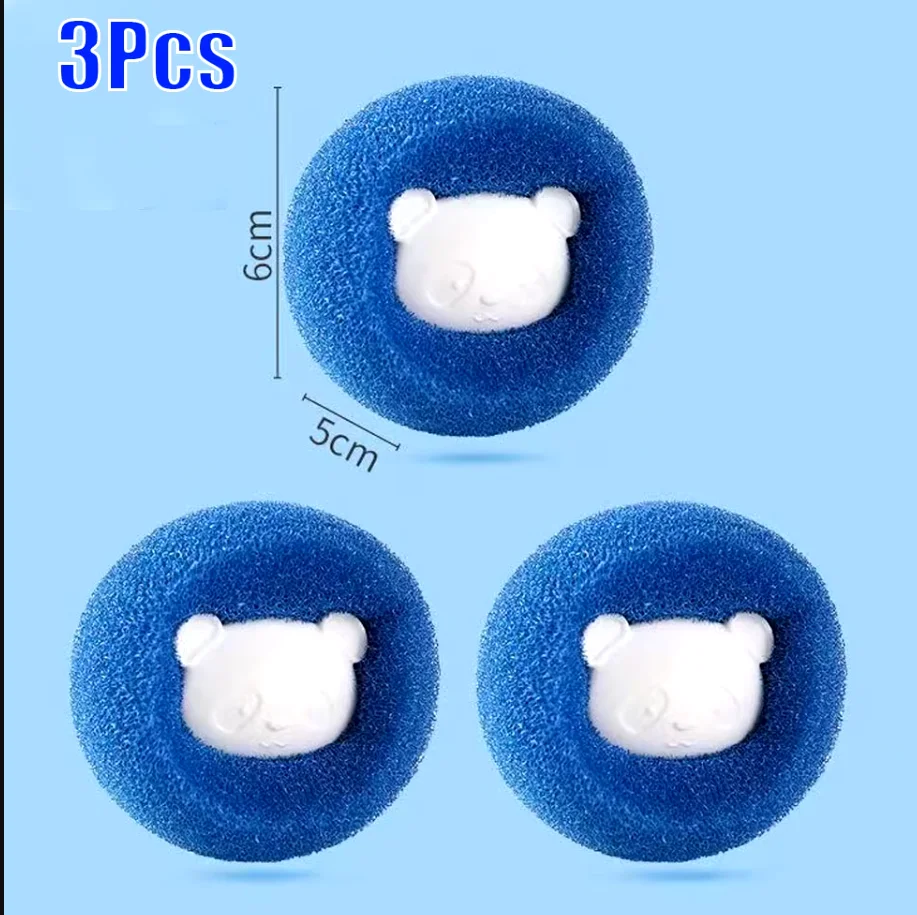 Magic Laundry ball kit reusable clothes hair cleaning tool pet hair remover washing machine cat dog hair catcher laundry ball: Gold