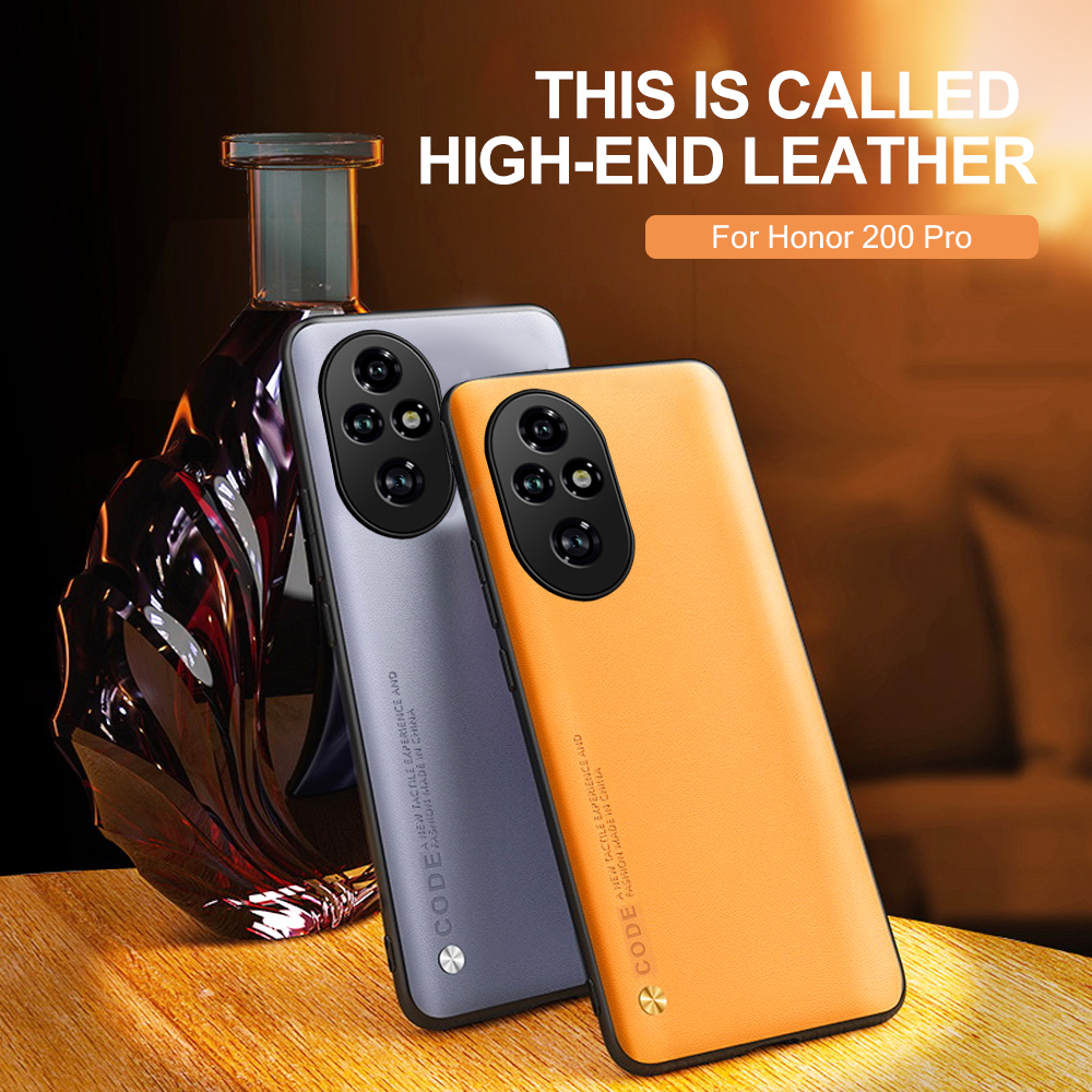 Honor200 Pro étui en cuir antichoc protecteur couverture de téléphone pour Honor 200 Lite Pro Honar 200Pro cadre en Silicone souple coque Fundas