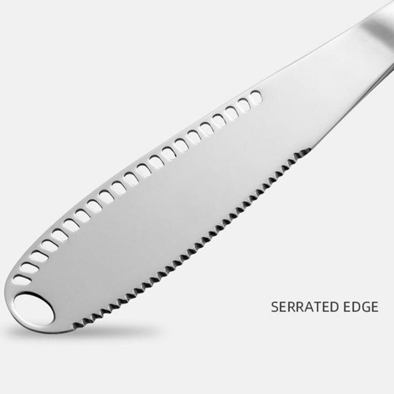 Couteau à beurre multifonction en acier inoxydable, ustensile à crème, ustensile à Dessert, Toast pour casse-croûte, outils de cuisine