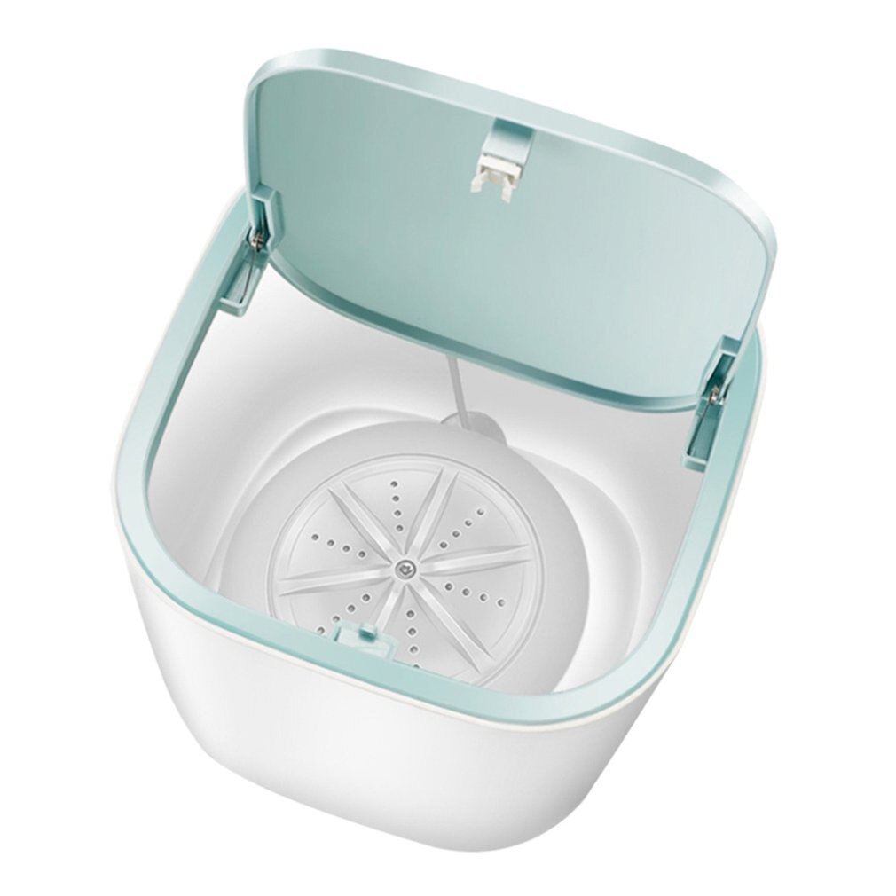 Household Small Laundry Drum Mini USB Turbo Washing Machine Student Dormitory Big Torque Washing Machine: White