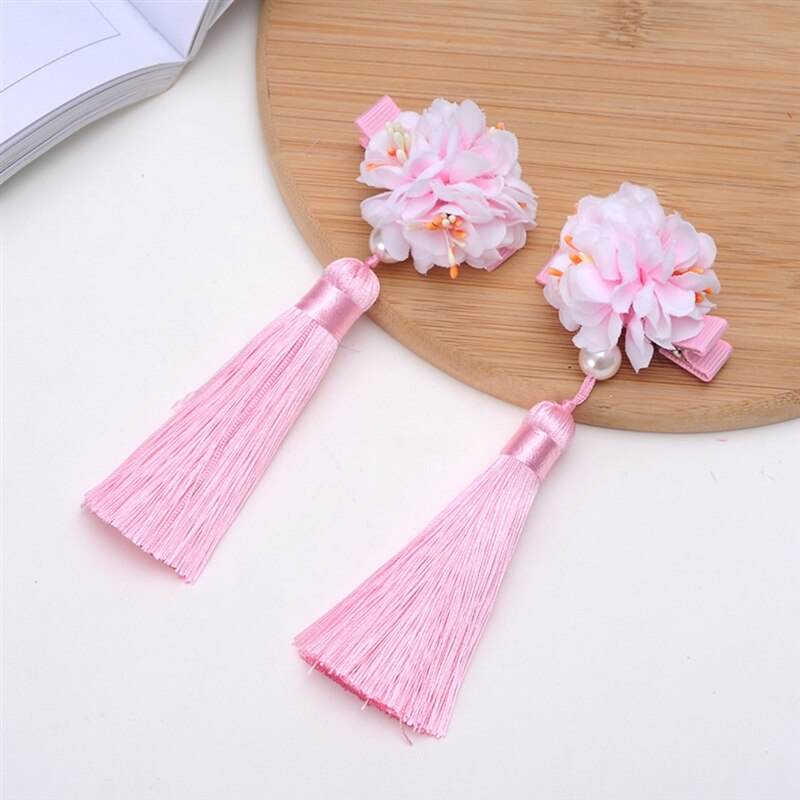 2020 novo multi estilo meninas grampos de cabelo chinês tradicional princesa borlas flor hairpins crianças meninas acessórios para o cabelo