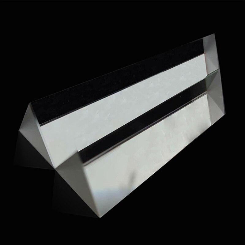 25X25X80MM Triangular Prism Children&#39;s Physics Teaching Refraction Spectrum Prism K9 Rainbow Optical Glass Prism
