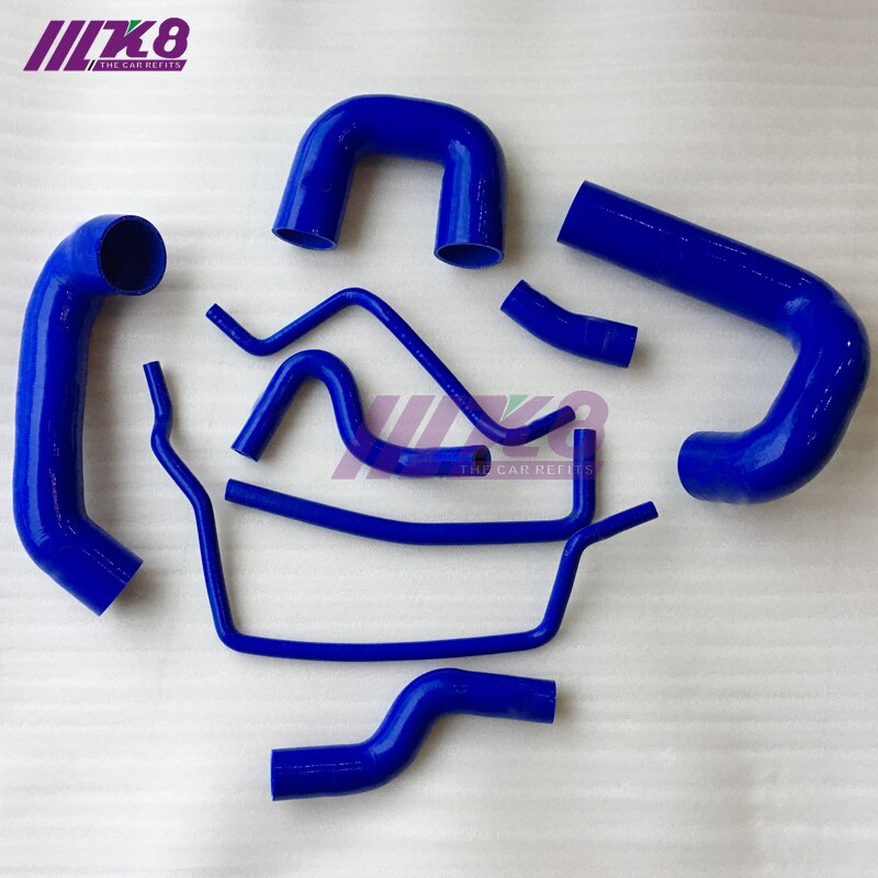 Kit de manguera Turbo de refuerzo de silicona, para SAAB 93 03-07, 9 unidades, rojo/azul/negro