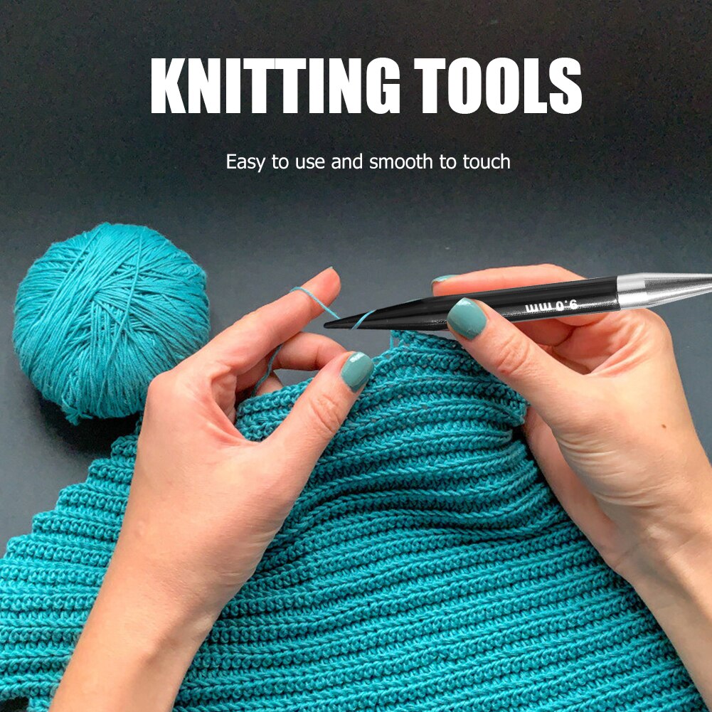 Circular Knitting Needles Set Interchangeable Crochet Hook Needles Aluminum Crochet Yarn Knitting Kit DIY Weaving Sewing Crafts