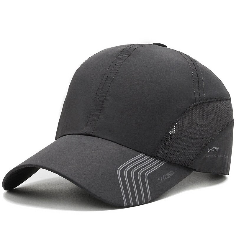 Gorra de béisbol lisa y ajustable para hombre y mujer, gorro de béisbol liso de perfil bajo, gorra de bola lisa con Cierre trasero de malla, gorro de algodón para papá: Dark Gray