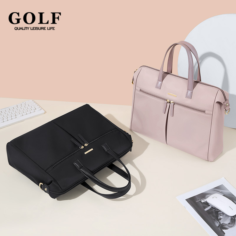 GOLF Women's Business Bags Briefcases Laptop 15 Inch Bag Commuter Handbag Lady Casual College Shoulder Bags for Women Trend