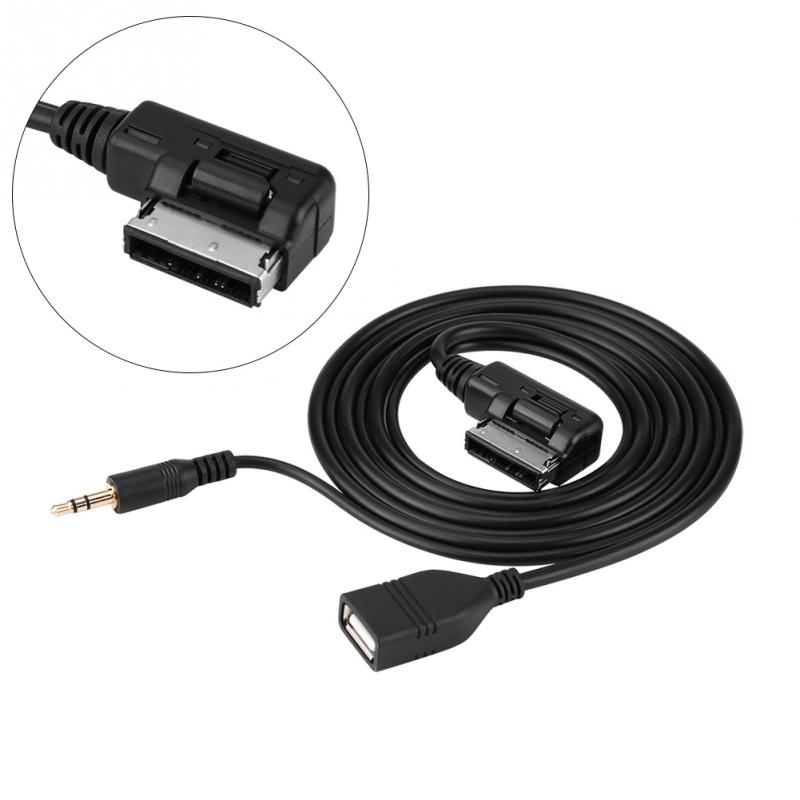 Auto Audio AUX USB Adapter Kabel voor Mercedes Benz C63 E200l CLS ML Klasse Auto Usb-poort araba aksesuar Auto Accessoires
