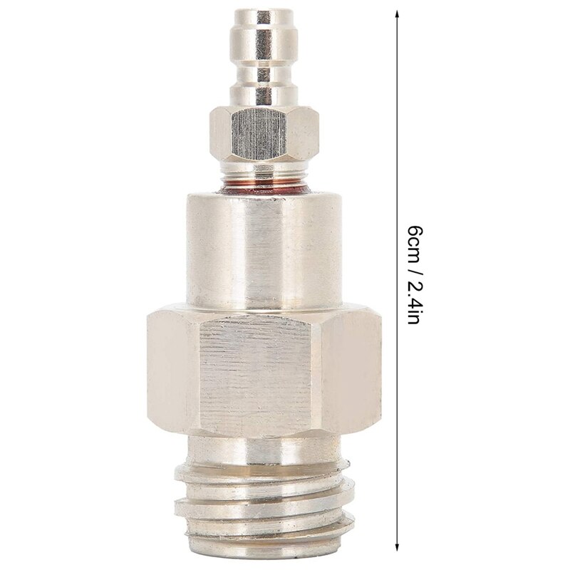 CO2 Tank Adapter Schnellkupplungsstecker Ersatz Für Soda Zubehör Silber DE