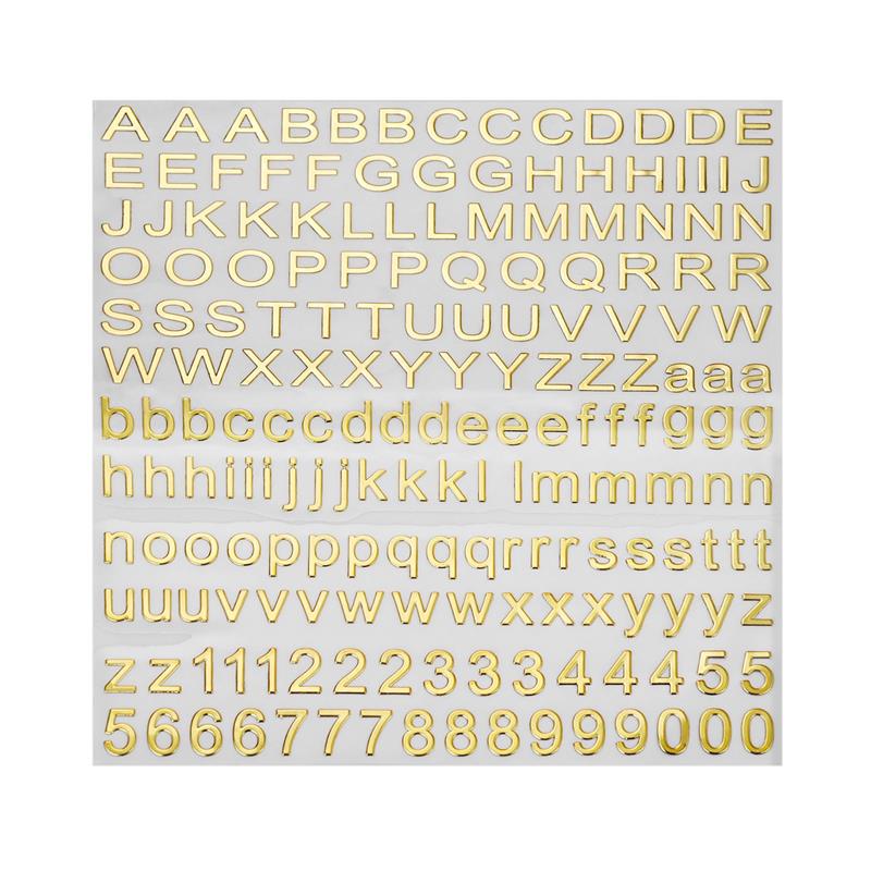 Pegatinas de Color metálico, letras del alfabeto, purpurina, Molde de resina Epoxy, pegatina decorativa, relleno de resina de números de Color dorado, 3/4, 5/7/9mm: Naranja