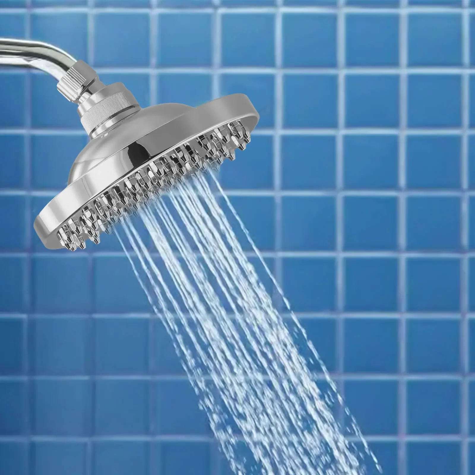 15 cm regendouchekop kunststof chroom hoge druk ronde badtop mondstuk waterbesparende douchemengkraan douchekraan accessoires