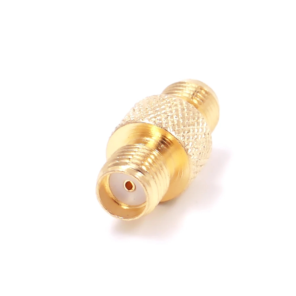 Acoplador de conector coaxial de alta frecuencia, adaptador RF SMA hembra a SMA hembra: Verde militar