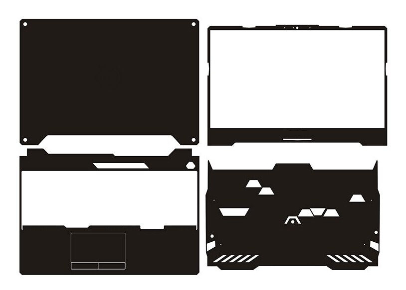 Carbon fiber Laptop Sticker Skin Decal Cover Protector for ASUS FA506IU 15.6"