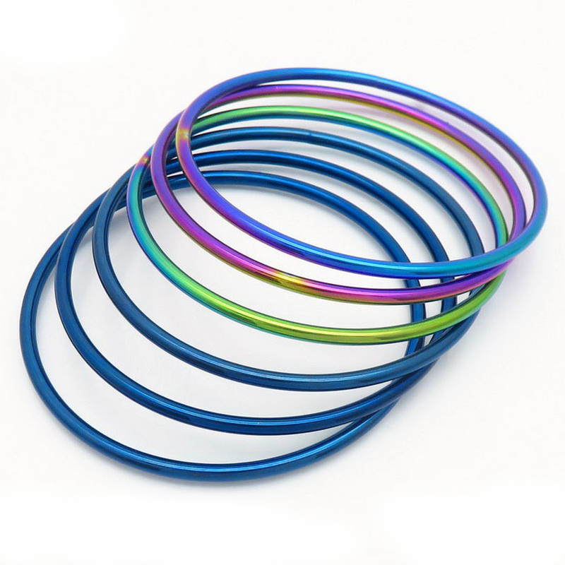 Simple Stainless Steel Bracelet For Women Men Gold Silver Color Geometry Wire Round Bangle Female Trendy Jewelry Wristband