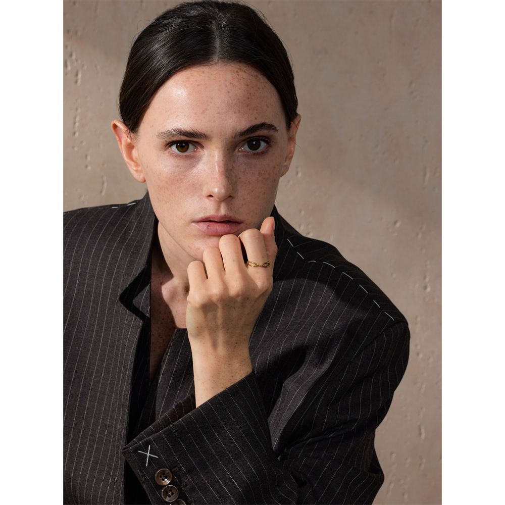 Yhpup-Anillo minimalista de acero inoxidable para mujer, sortija fina geométrica de Metal, joyería resistente al agua,