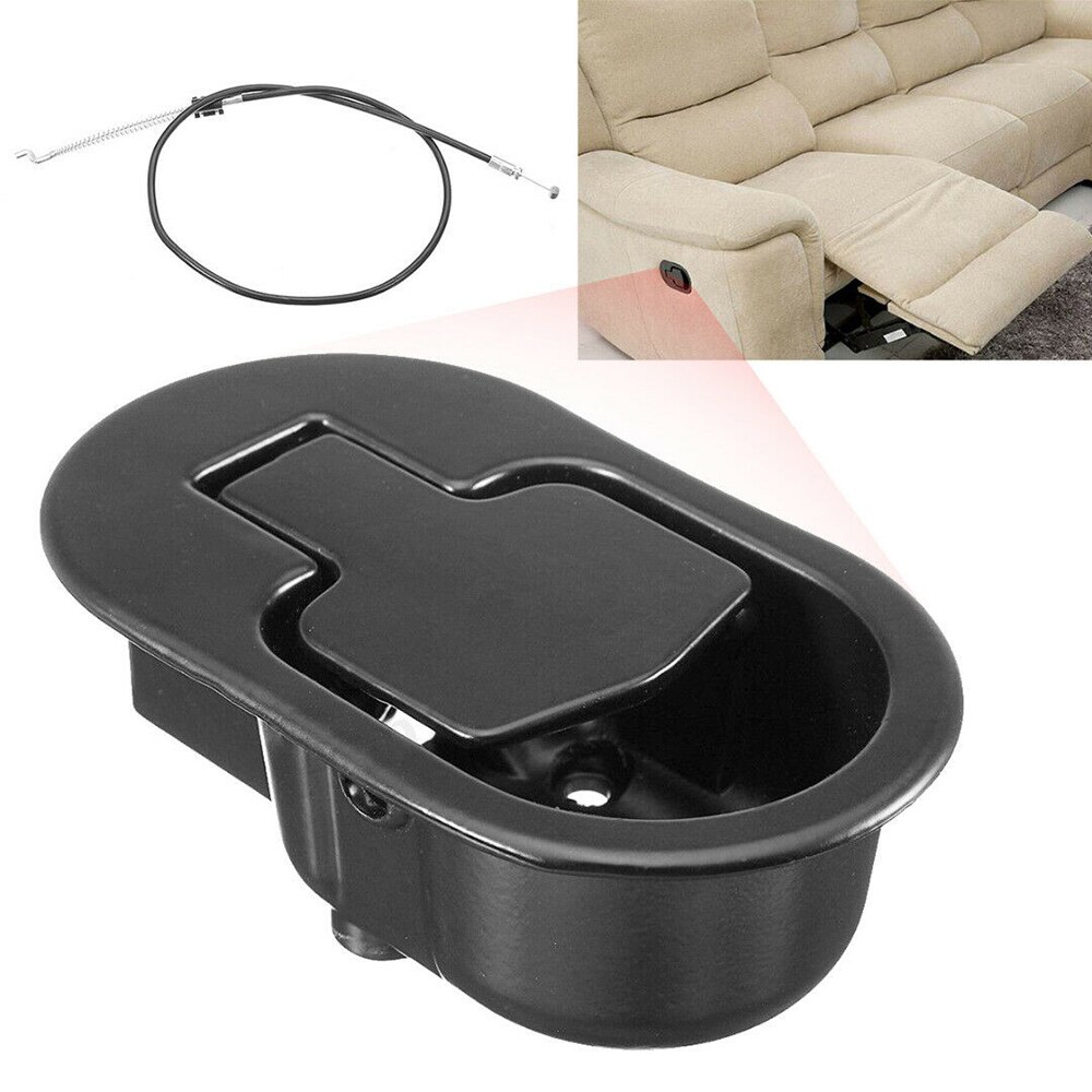 Metal Sofa Recliner Release Handle Pressure Bar Pull Lever Clasp Cable Chair & Switch Wire