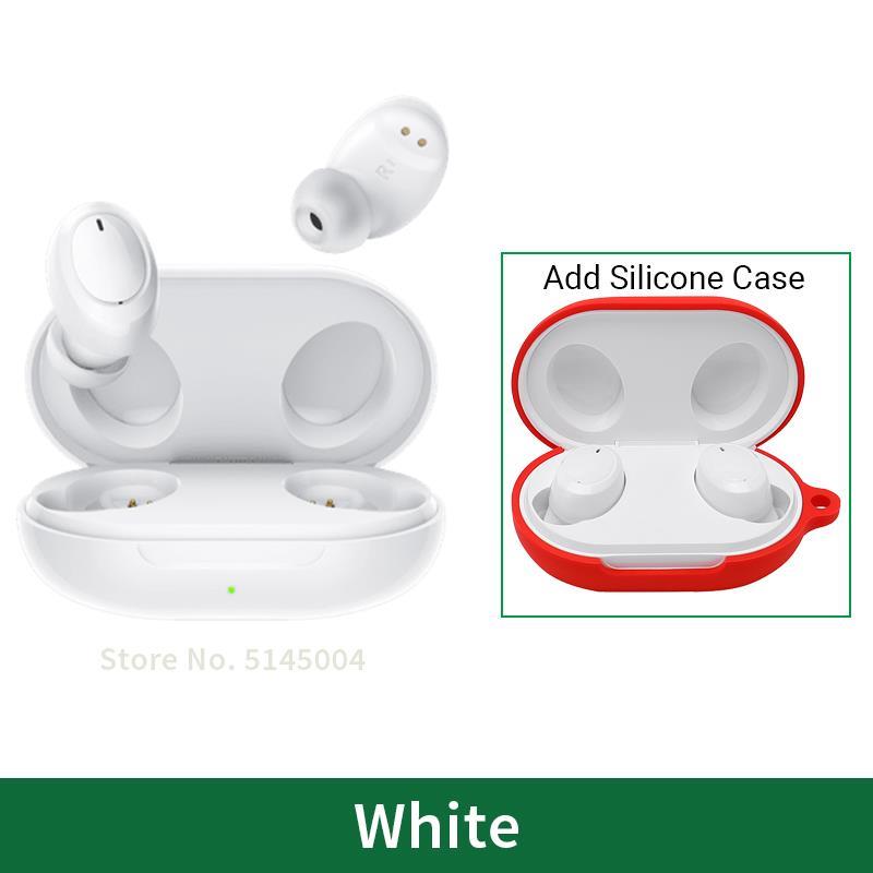 OPPO Enco W31 Lite Wireless Earphone TWS Bluetooth 5.0 Earphone Enhanced Bass IP55 Water Resistance For Reno 4 Pro 3: Add Red Case