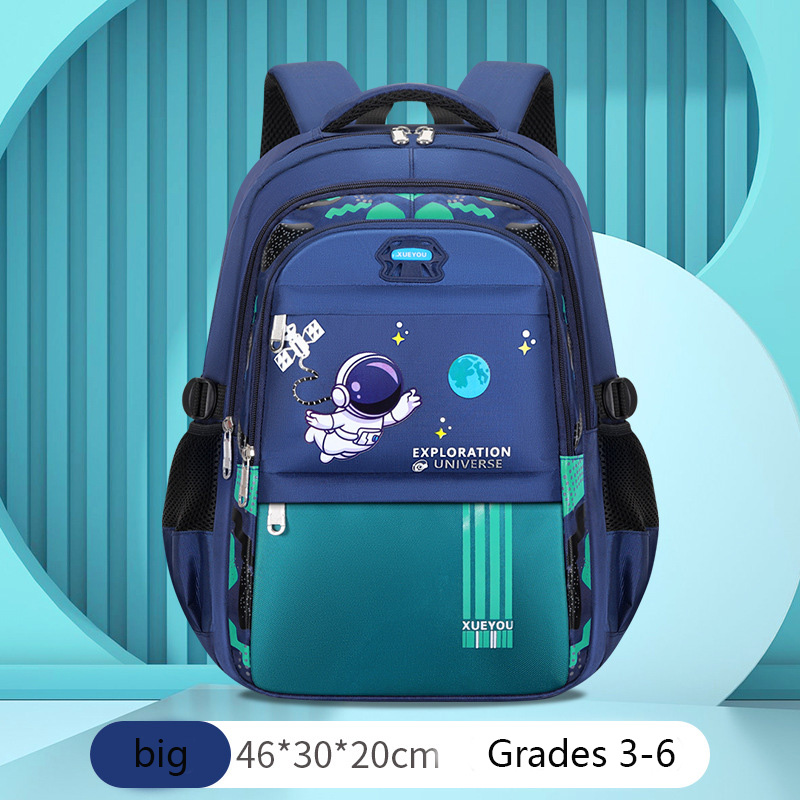 Mochila para chico de 2 a 16 años, mochilas escolares para niños, Mochila escolar de astronauta, bolsa de libros impermeable para niño de primaria, Mochila Infantil: Castaño