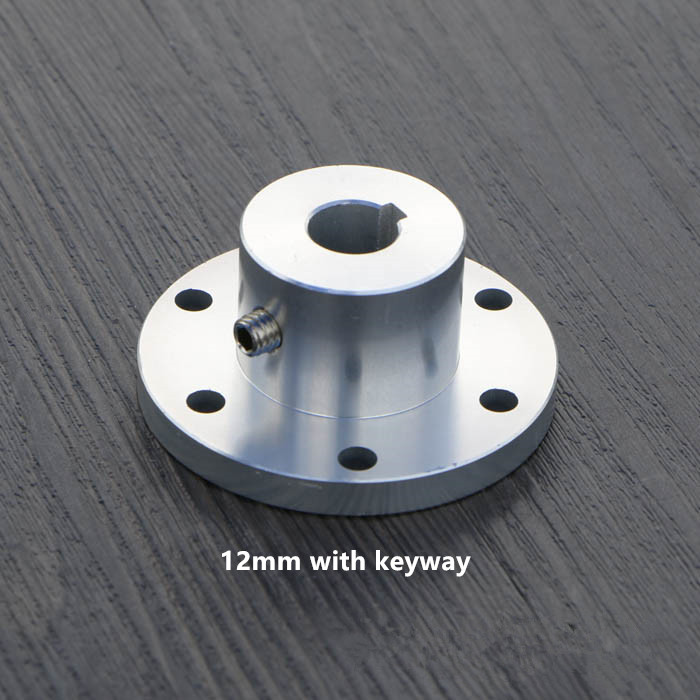 Omnidirectional wheel Flange coupling ID 8mm 12mm with keyway Aluminum robomaster