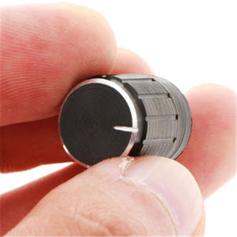 10pcs Volume Control Rotary Knobs Black for 6mm Di... Grandado