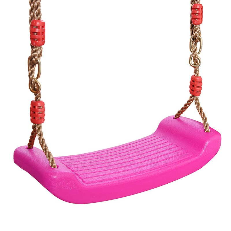 Vliegende Speelgoed Tuin Swing Kids Opknoping Seat Speelgoed Met Hoogte Verstelbare Touwen Indoor Outdoor Speelgoed Regenboog Gebogen Boord Kids Swing: Pink