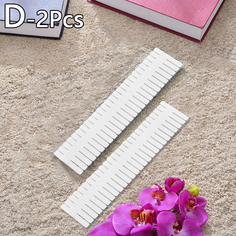 Cajón de rejilla de manualidades de plástico, separador ajustable, armario separador, rejilla artesanal, necesidades de hogar, herramientas organizadoras de almacenamiento, 2/4 Uds.: 2pcs-White