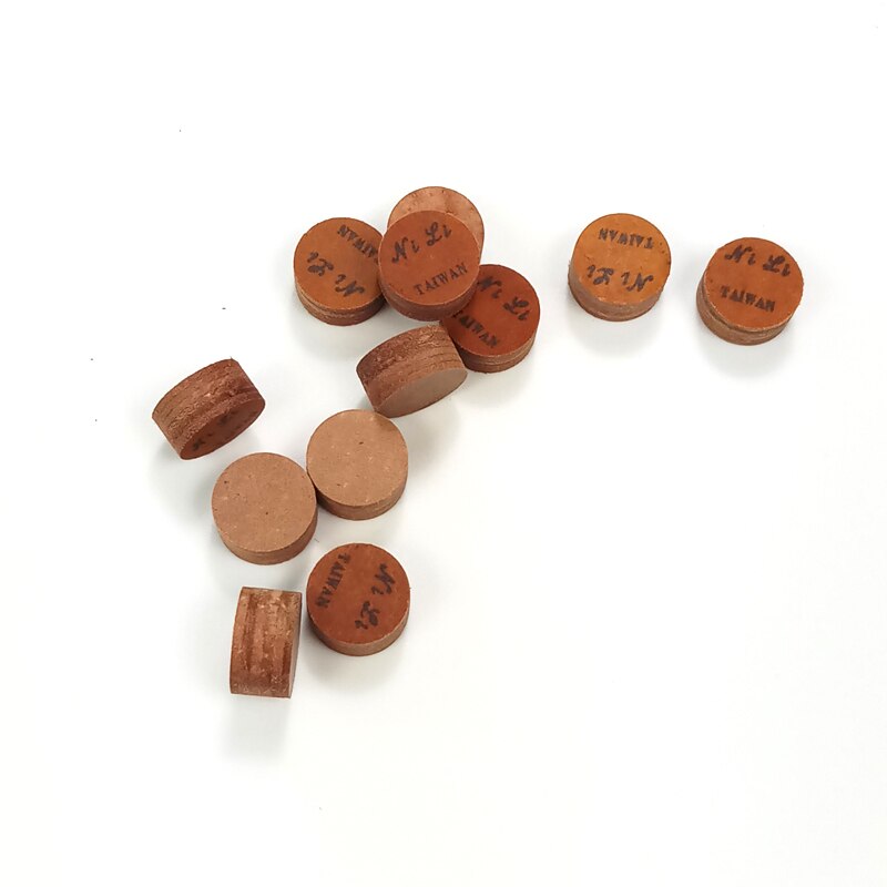 Xmlivet 14 MM tips 50 stks/partij Originele 6 lagen bruin NILI biljartkeu cue tips biljart accessoires voor HUIS CUES