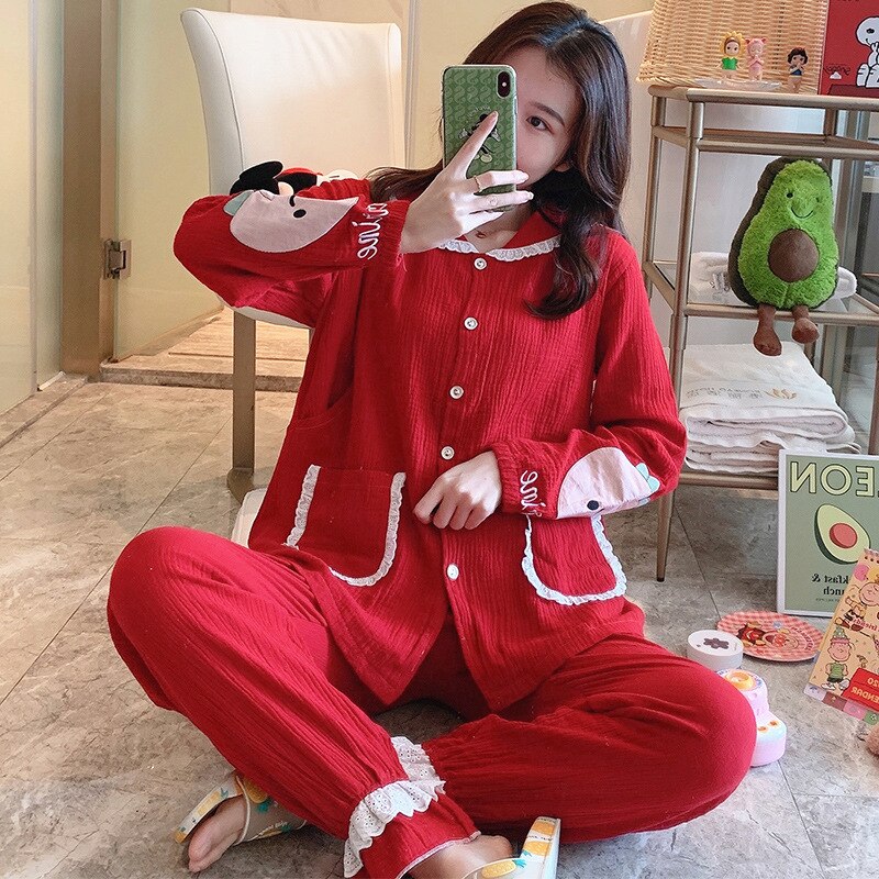 Moederschap Pyjama Verpleging Nachtkleding Borstvoeding Nachtkleding Dunne Katoen Gedrukt Moederschap Pyjama Set Moederschap Kleding