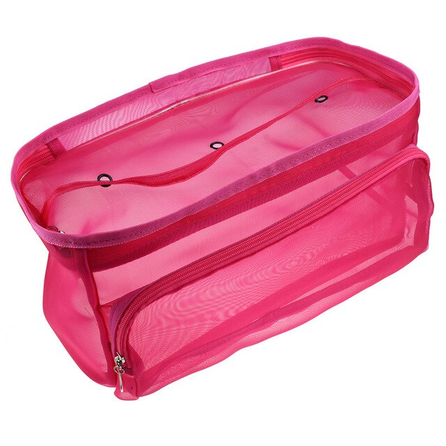 Print Crochet Bag 2 Styles Portable Storage Container with Holes Yarn Storage Bag Sewing Tool Durable Hooks Knitting Accessories: red