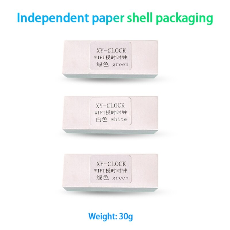 2Pcs Wifi Time Service Klok Module Klok Diy Digitale Elektronische Klok Draadloze Netwerk Tijd Service, Groen &amp; Blauw