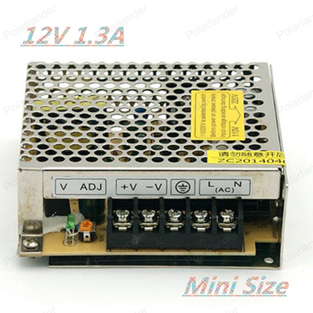Stroomvoorziening Driver Switching 15 W 12 V 1.3A Voor LED Strip Light Display