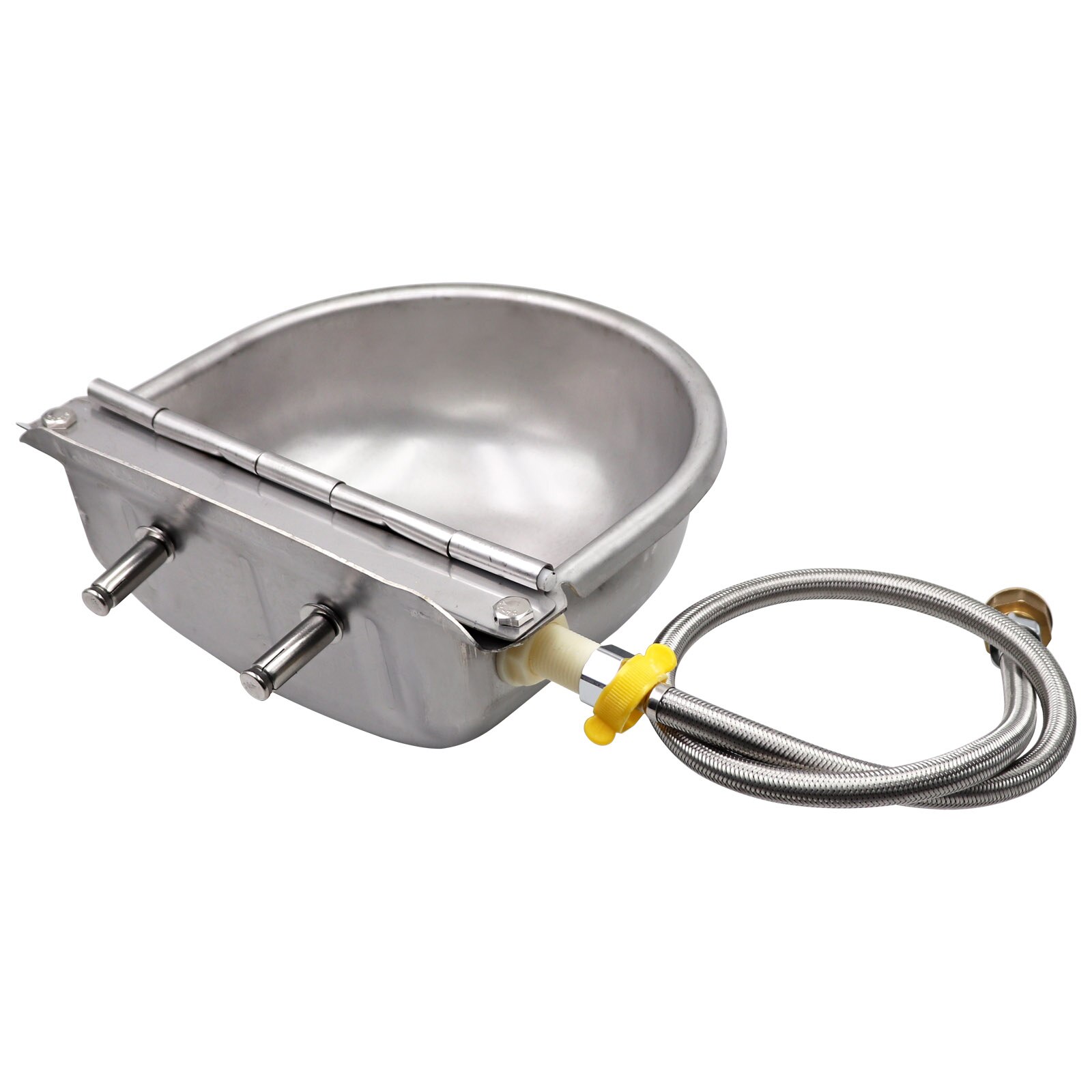 Cow Drinking Bowl Stainless Steel Automatic Float Water Outlet Cup Goat Drinker For Pig/Cattle/Sheep/Horse/Dog With Tube