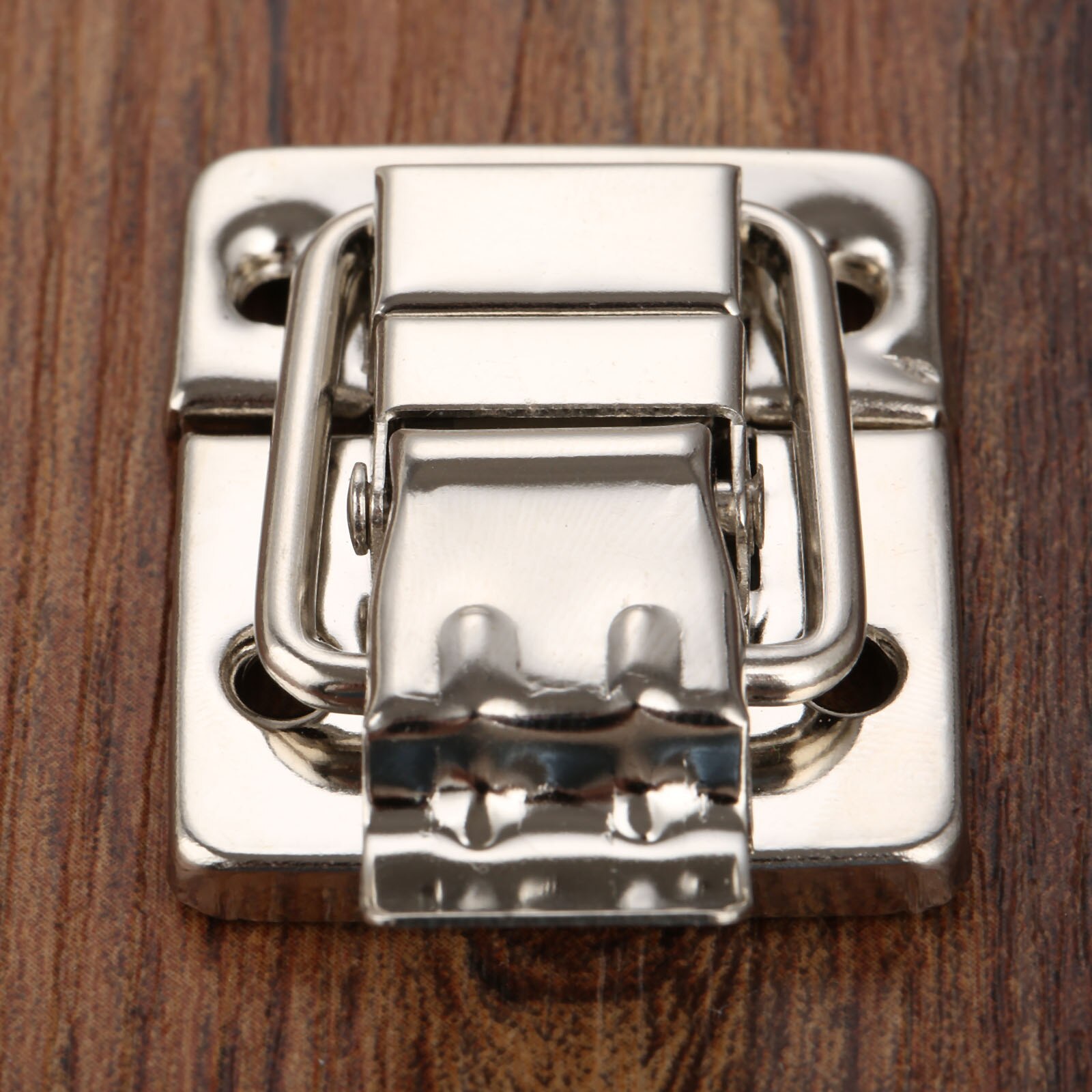 1Pcs 30*36mm Jewelry Wood Box Toggle Latch Hasp Drawer Latches Decorative Suitcases Buckle Clasp Furniture Hardware: Silver
