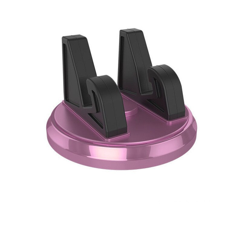 Auto Telefoon Houder Stands Draaibaar Ondersteuning Anti Slip Mobiele 360 Graden Mount Dashboard Gps Navigatie Universele Auto Accessoires: rose gold