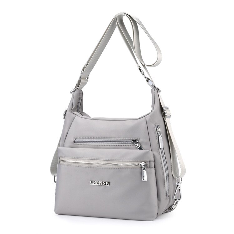 2022 Women&#39;s Ladies Shoulder bag Female Messenger Bag Travel Handbag Nylon CrossBody Bag Bolsas Feminina: gray