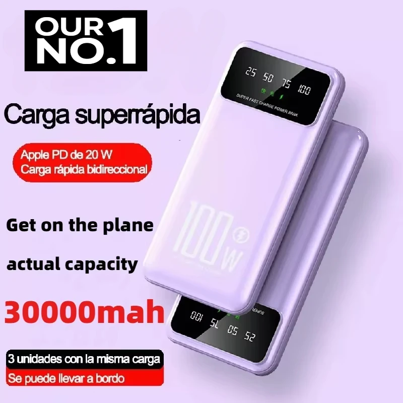 50000mAh haute capacité 100W charge rapide batterie externe chargeur Portable batterie Powerbank pour iPhone