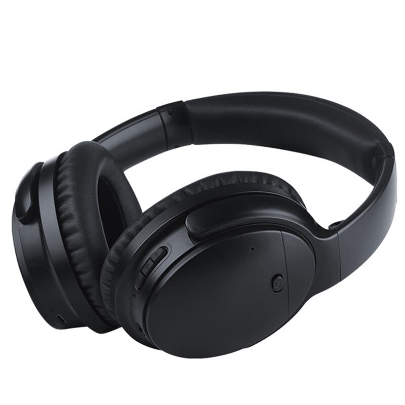ANC On-Ear Noise-Canceling Headphones with Microphone Wireless Headphones 30 Hours Travel/Work/Mobile Entertainment Time