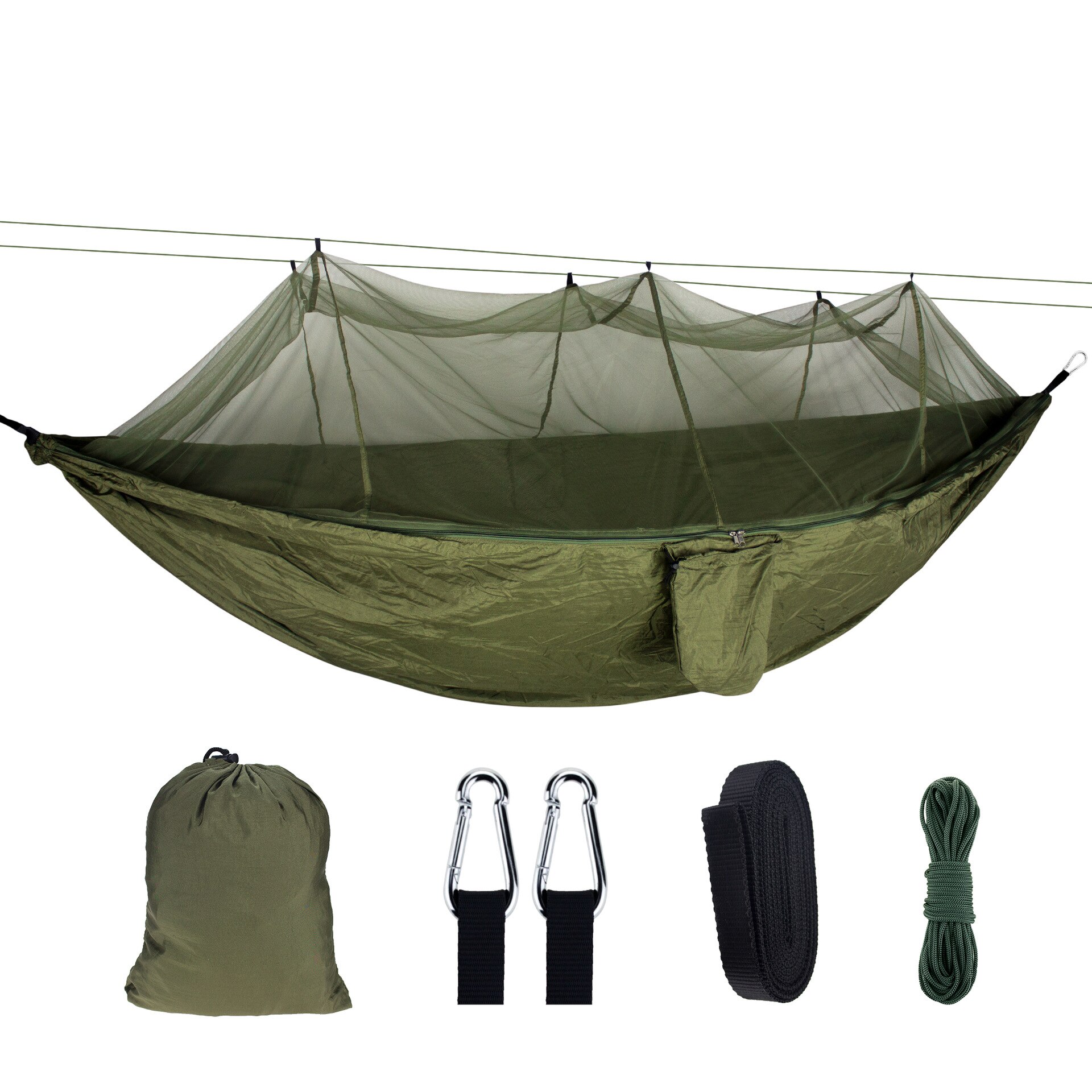 Hamac 1-2 personnes avec moustiquaire canapé de jardin extérieur lit suspendu Parachute sommeil balançoire meubles portables pour Camp de pêche: Style 10