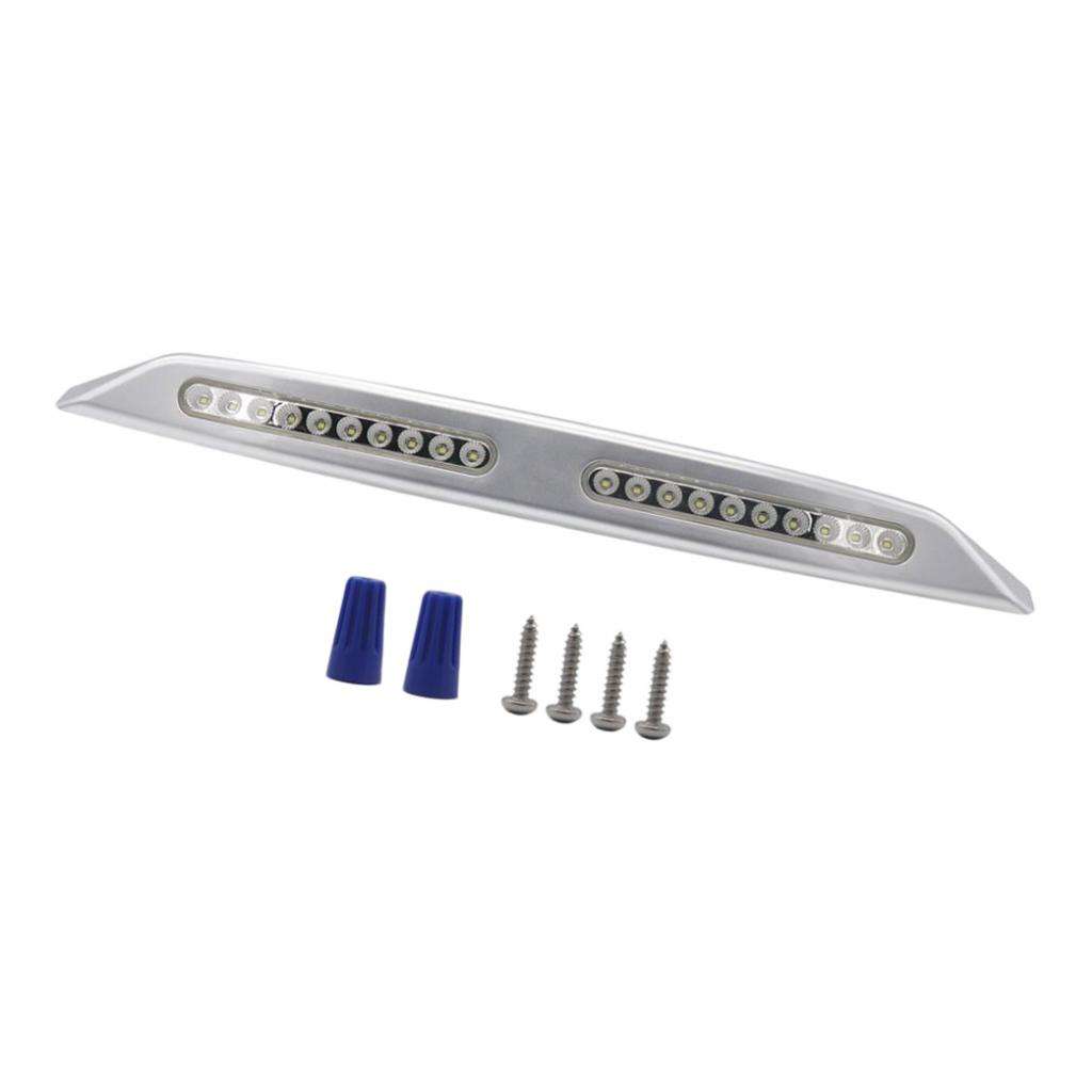 Waterproof 20 LED Motorhome Camper RV Marine Boat Caravan Awning Porch Lights 12V Silver