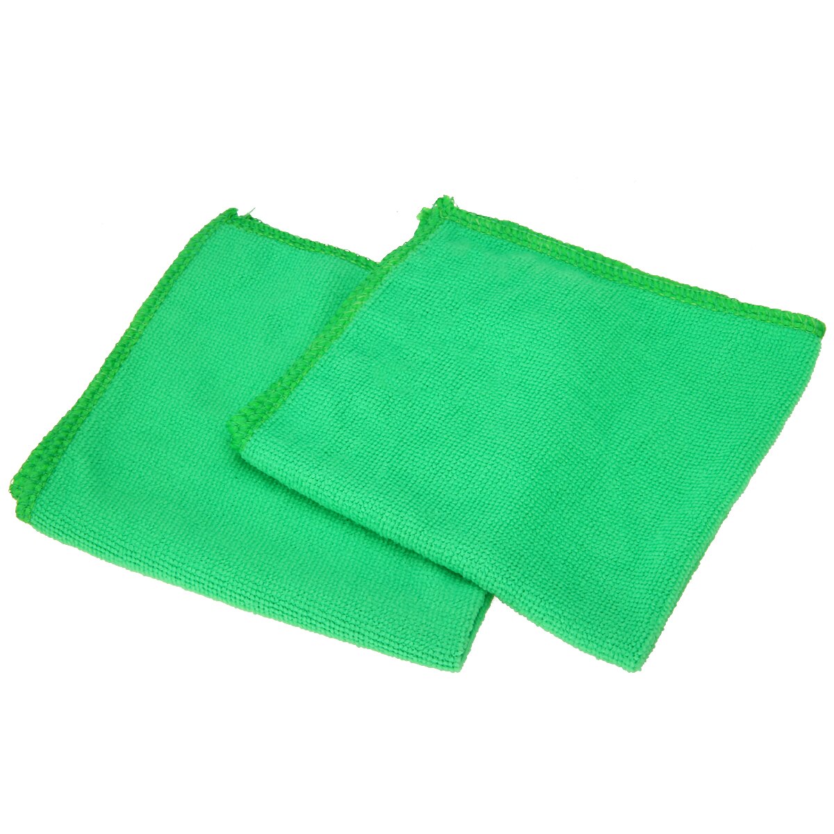 Mayitr 10pcs Microfiber Wash Clean Towels Cleaning Cloths Car Furniture Cleaning Duster Soft Cloths 30x30cm Green