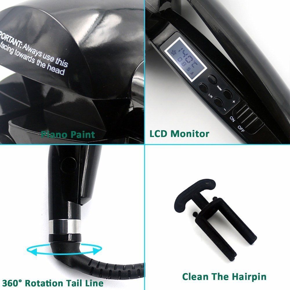 en céramique bigoudi Styler jet de vapeur automatique Curl rapide chauffage outil de coiffure magique cheveux fer à friser baguette