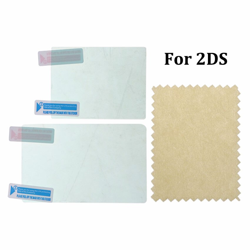 JCD Film de protection transparent inférieur supérieur pour Nintend NDS DSi NDSi XL LL NDSL DS Lite peau de protection d'écran LCD avec emballage