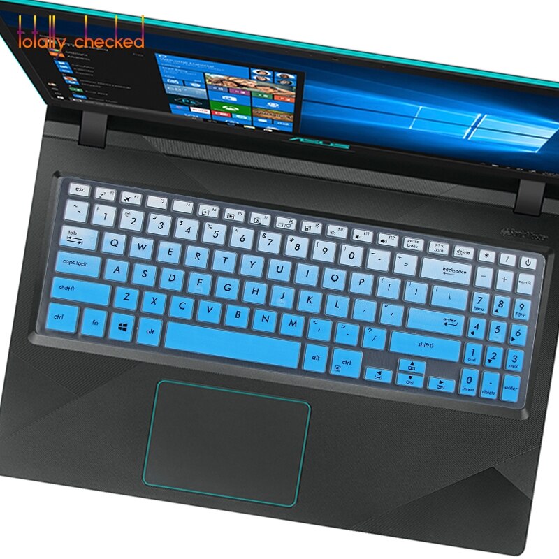 For Asus VivoBook 15 YX560U Y5000 X507 X507U X507UA X507UB X507UD x560ud X560 15.6 inch Laptop Keyboard Cover Skin Protector: fadeblue
