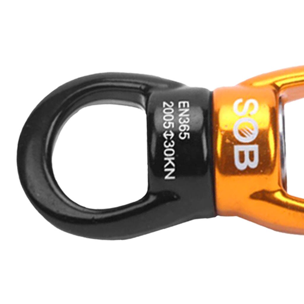 Safest Rotational Device Hanging Accessory（30KN）Swing Swivel Connector for Rock Climbing Mountaineering Rappelling Rescue