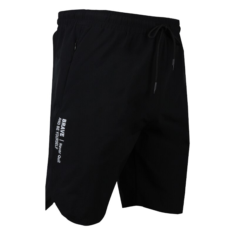 Short de sport pour homme, bas de Jogging, musculation, entraînement, Gym, lettre, séchage rapide, pantalon de plage, été: black / XL