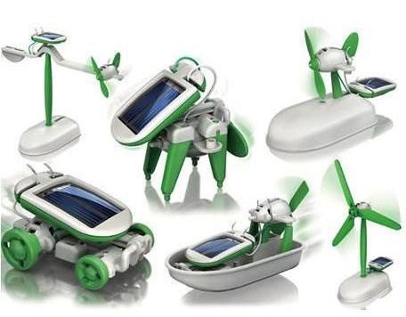 Diy 6 In 1 Educatief Power Solar Robot Kit Speelgoed Boot Solar Diy Energie Fan Novelty &amp; Gag speelgoed