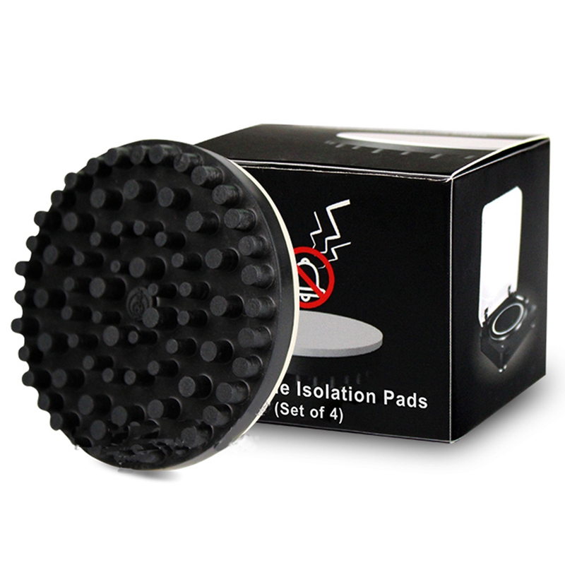 LP Record Stand Foot Slip Proof Soundproof Silica Gel Isolation Turntable Feet Pads Base Mat for Turntable Phonograph 4PCS